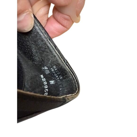 "MUNRO" Black Pumps 2" Chunky Heel Slip On SZ 9.5 Office Librarian Minimalist - Picture 3 of 13